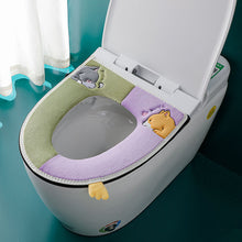 Load image into Gallery viewer, 3pcs Toilet Seat Cover Pads Household Waterproof     Universal Zipper  Washer Heater Band
