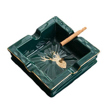 Lade das Bild in den Galerie-Viewer, Ashtray Ceramic Decorative Ash Tray Creative Household  Square  Cigar  Ceramic Ashtray
