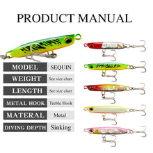 Lade das Bild in den Galerie-Viewer, 2pcs Lure Submerged 8/12/15/18G Fresh Water Tapping Snakehead Rod White Stripes Lure
