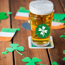 Load image into Gallery viewer, 2x500pcs Christmas Xmas St. Patrick&#39;s Day Irish Four-Leaf Clover Bouquet Envelope Gift Sticker tape
