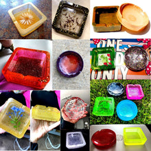 Lade das Bild in den Galerie-Viewer, Ashtray Spot Crystal Glue Mold  Large  Square Diamond round Ashtray
