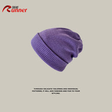 Load image into Gallery viewer, Warm Winter Knit Beanie Hats Thickened Earflaps Wool Simple Solid Color Pullover for Women Unisex
