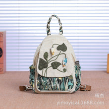 Lade das Bild in den Galerie-Viewer, Backpack Chest   Multifunctional   Fabric Women  Chinese Style Cloth Women shoulder bag

