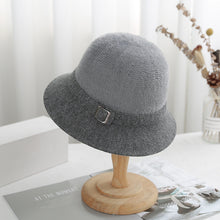 Lade das Bild in den Galerie-Viewer, Warm Winter Knit Beanie Hats 2021  Women's Solid Color Stitching Cashmere Fisherman Sunshade Unisex
