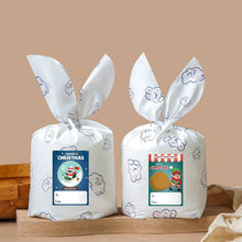 Load image into Gallery viewer, 2x500pcs Christmas Xmas Santa Claus Snowman Merry Christmas Design Rectangular Christmas Stickers tape
