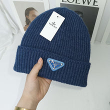 Load image into Gallery viewer, Warm Winter Knit Beanie Hats Autumn and Winter Hat Inverted Triangle Fashion Brand Casual Ear Protection Unisex
