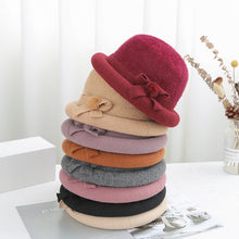 Load image into Gallery viewer, Warm Winter Knit Beanie Hats Autumn and Winter plus Fluff Hat Middle-Aged and Elderly Women Unisex
