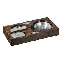 Lade das Bild in den Galerie-Viewer, Ashtray Paint  Portable Folding Cigar   Wooden Box Spot Ashtray
