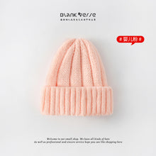 Load image into Gallery viewer, Warm Winter Knit Beanie Hats 2021 Korean Autumn and Winter  Light Board Strip Women Unisex
