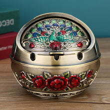 Lade das Bild in den Galerie-Viewer, Ashtray Living Room Creative Trend Lid Prevent Fly Ash Smoke-Proof Ornaments
