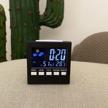 Load image into Gallery viewer, Smart Alarm Clock LED Display 2159T Weather Station Clock Voice-Activated Backlight Home Temperature Moisture Meter
