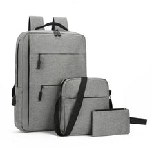 Load image into Gallery viewer, 3-Piece Computer Bag Business Men&#39;s and Women&#39;s Backpacks
