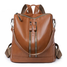 Lade das Bild in den Galerie-Viewer, Women's Soft Leather Backpack Fashion Retro All-Match Multi-Functional Travel Backpack Fashion
