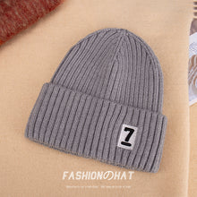 Load image into Gallery viewer, Warm Winter Knit Beanie Hats Autumn and Winter  Korean Style Embroidered Hat Unisex
