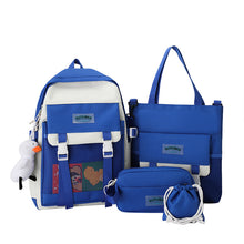 Lade das Bild in den Galerie-Viewer, Harajuku Large Capacity Four-Piece Set Middle School Students' Backpack College Students Bag
