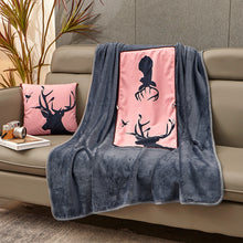 Load image into Gallery viewer, Thick Warm Fleece Blanket Flannel Pillow Blanket Air Conditioning Dual-Use Blanket
