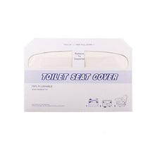 Load image into Gallery viewer, 3pcs Water-Soluble Paper Toilet Seat Cover Disposable Toilet Mat Household 1/2 Fold Wood Pulp 250 Sheets Toilet Seat Paper
