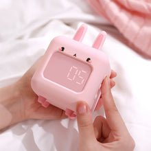 Load image into Gallery viewer, Smart Multi-Function Alarm Clock LED Display Naughty Rabbit SD Card Custom Ringtone Silicone Night Light for Children
