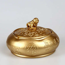 Lade das Bild in den Galerie-Viewer, Ashtray Personalized  Retro Chinese Style Cute Lid Girls' Home Living Room Ashtray
