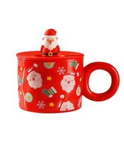 Lade das Bild in den Galerie-Viewer, Xmax Christmas Cup Gift Cartoon Ceramic with Lid Cute Student Office Good-looking Mark
