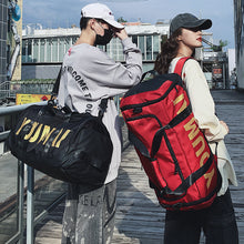 Lade das Bild in den Galerie-Viewer, Backpack Large Capacity Wet and Dry Separation Shoe Position Luggage Bag Portable out
