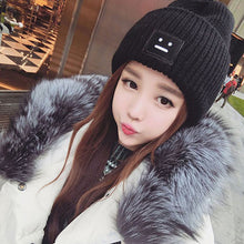 Load image into Gallery viewer, Warm Winter Knit Beanie Hats Korean Style Thickened Autumn and Winter Pullover Unisex
