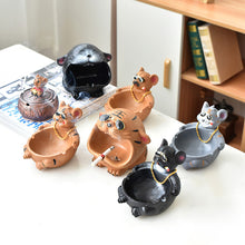 Lade das Bild in den Galerie-Viewer, Ashtray Resin  Trend Can Office Coffee Table Animal Home Storage Decoration Small Ornaments Ashtray
