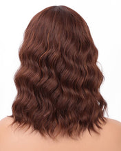 Load image into Gallery viewer, Women Wig Brown Short Curly Hair Short Headgear W130

