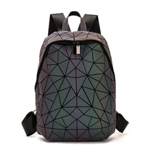 Load image into Gallery viewer, Folding Geometric Rhombus Backpack Fashion Large Capacity Student Schoolbag

