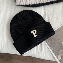 Lade das Bild in den Galerie-Viewer, Warm Winter Knit Beanie Hats Letter Wool Women Autumn And Winter Korean Style Ins Tide Warm All-Matching Unisex
