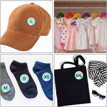 Load image into Gallery viewer, 2x500pcs Christmas Xmas Clothes Shoes and Hats Socks S M L XL XXL XXXL Laser Size Label Sticker tape
