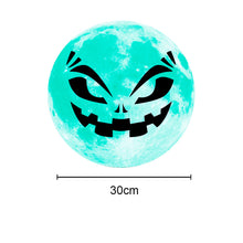 Lade das Bild in den Galerie-Viewer, 30cm Halloween Fluorescence Sticker Crow Death Ghost Hand Pumpkin Moon Show Window Decoration
