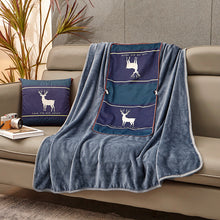 Load image into Gallery viewer, Thick Warm Fleece Blanket Flannel Pillow Blanket Air Conditioning Dual-Use Blanket
