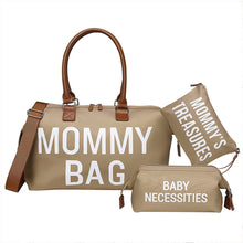 Lade das Bild in den Galerie-Viewer, Diaper Bags Mommy Bag 3-Piece Set Travel Portable Maternity Package Thermal Insulation Large Capacity
