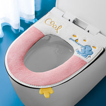 Load image into Gallery viewer, 3pcs Toilet Seat Cover Pads Winter Thicker  Pad   Cushion Zipper   Ring  Cushion
