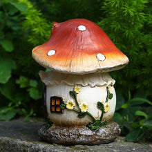 Load image into Gallery viewer, 11cm Elf Mushroom House for Garden Courtyard Decoration Resin Statue Decoration
