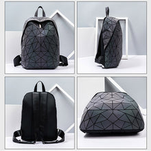 Load image into Gallery viewer, Folding Geometric Rhombus Backpack Fashion Large Capacity Student Schoolbag
