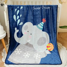 Load image into Gallery viewer, Flannel Children's Blanket Double-Layer Thickened Cloud Blanket Cartoon Coral Fleece Blanket
