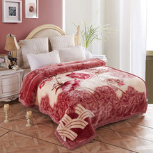 Lade das Bild in den Galerie-Viewer, Double Layer Laschel Blanket Thick Winter Warm Flannel Blanket Cover Blanket Coral Blanket Wedding Blanket
