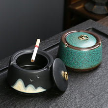 Lade das Bild in den Galerie-Viewer, Ashtray Japanese-  Yuanshan Ceramic Home Living Room Office Hotel Minimalist Chinese   Retro Creative
