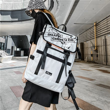 Lade das Bild in den Galerie-Viewer, Backpack Flip  Large Capacity Travel Fashion Leisure Niche Personality  Male College Student School Bag
