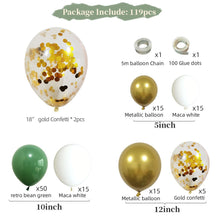 Load image into Gallery viewer, Party Wedding Birthday Celebration Balloons Decorationsins 119pcs Avocado Green

