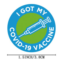 Load image into Gallery viewer, 2x500pcs Xmas Christmas  Stickers Roll Label High Adhesive Waterproof I Got My Covid-19 Vacuum Vaccine Mark Vaccination  Tape
