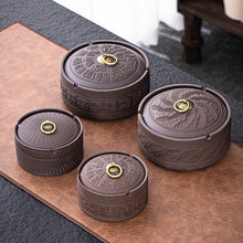 Lade das Bild in den Galerie-Viewer, Ashtray Purple Sand Ceramic Lid Creative Hotel Supplies Office Bar Home Gifts Logo Customization
