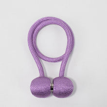 Load image into Gallery viewer, Simple Solid Color Earphone Curtain Magnetic Buckle Curtain Bandage Rope
