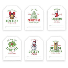Lade das Bild in den Galerie-Viewer, 2x300pcs 6 Designs Square Christmas Label Merry Christmas Gift Stickers tape
