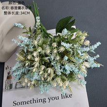 Lade das Bild in den Galerie-Viewer, 2PCs Lavender Artificial Fake Flower Plants Home Decoration Wedding Bouquet
