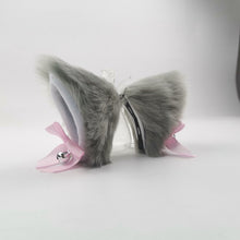 Lade das Bild in den Galerie-Viewer, 2x Halloween Xmas Christmas Gifts Decoration Anime Party Cat Ears Barrettes Lolita Adult Lady like Woman Fox Bow
