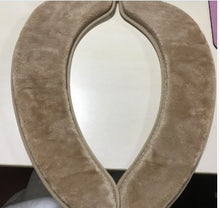 Load image into Gallery viewer, 3pcs Toilet Seat Cover Pads Self-Adhesive Coral Fleece   Thicker Three-Dimensional Edge Pressing Piping
