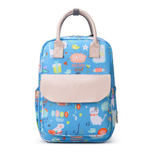 Lade das Bild in den Galerie-Viewer, Backpack Fashion Stitching Baby Diaper Bag Dry Wet Separation Baby out Convenient  Large Capacity Printing Bottle Mummy Bag
